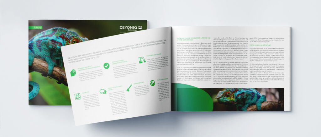 Aufgeschlagenes Lösungsblatt eGov